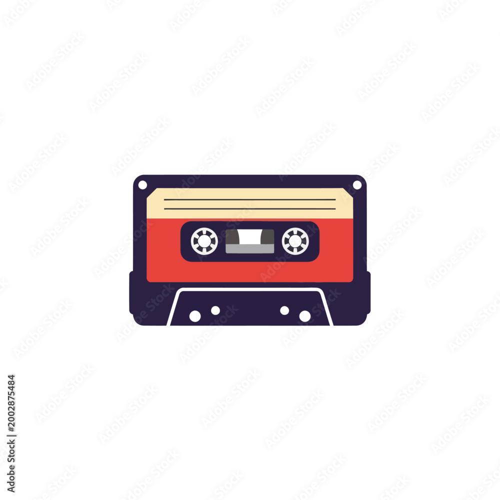Fototapeta premium Cassette Tape Music Audio Device.