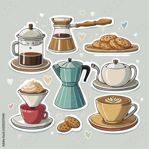 Coffee and Cookies Sticker Collection