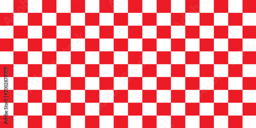 Textured red checkered tablecloth vector background isolated on white. vecto eps 10