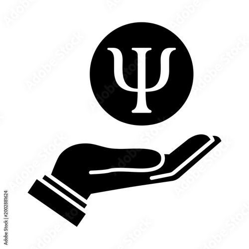 Psychology icon vector. Psychologist Illustration sign. Group therapy symbol or logo.