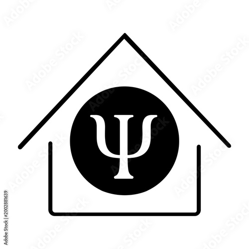 Psychology icon vector. Psychologist Illustration sign. Group therapy symbol or logo.