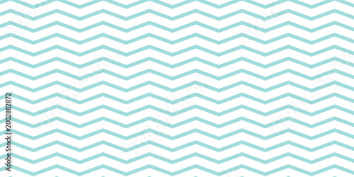 Turquoise zigzag pattern vector element background.