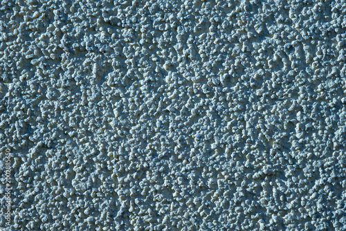 Bild auf Leinwand blue rough wall texture background coarse plaster surface decorative stone coati