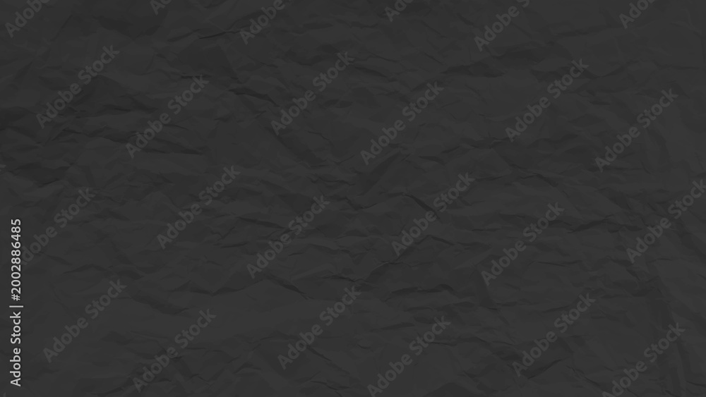 Fototapeta premium Black clean crumpled paper
