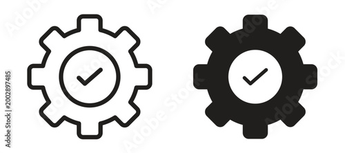 Foto Execution icon symbol, black style vector icons pack