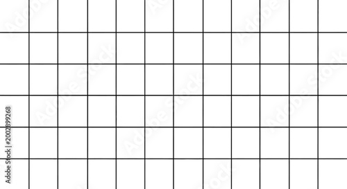 Minimalist Black Grid Pattern on White Background