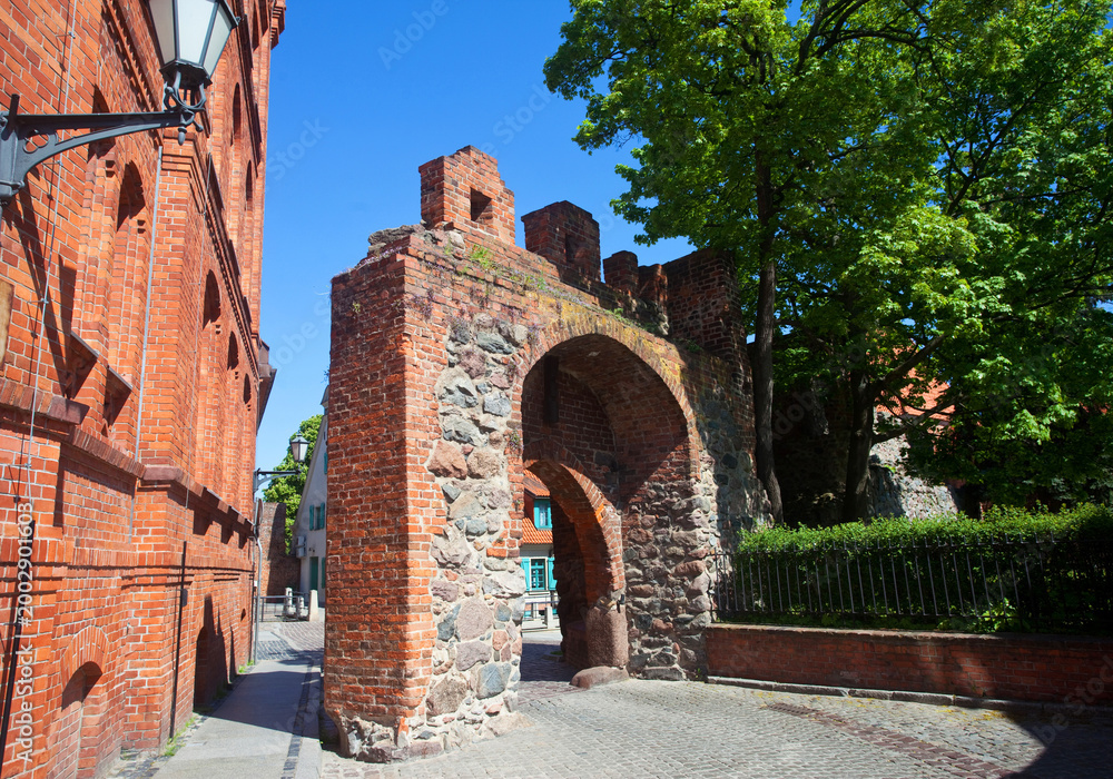 Naklejka premium Brama zamkowa, Toruń, Polska, Castle gate, Toruń, Poland