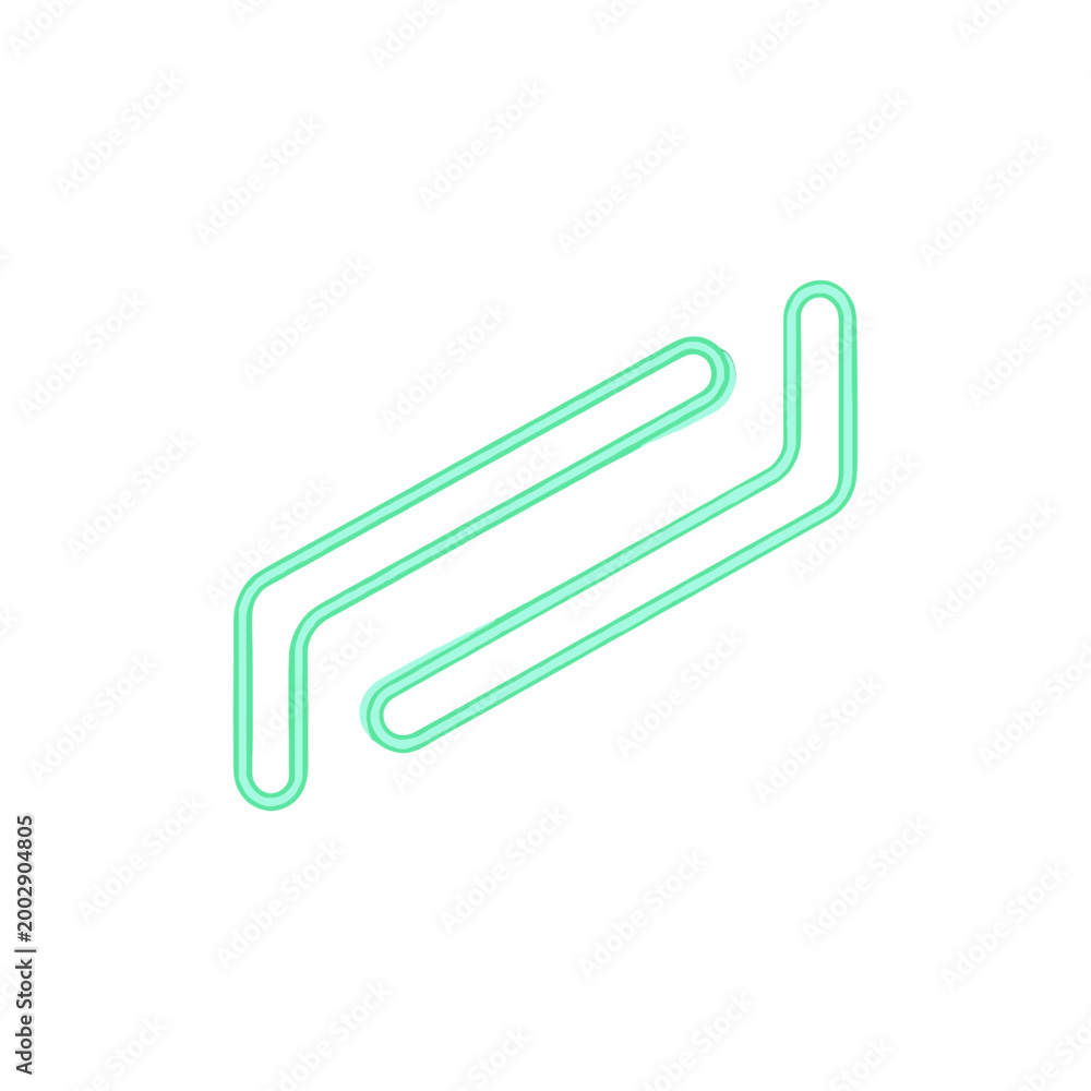 Obraz premium Abstract geometric lines with a neon glow effect