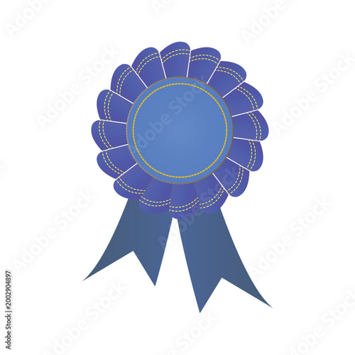 blue ribbon rosette