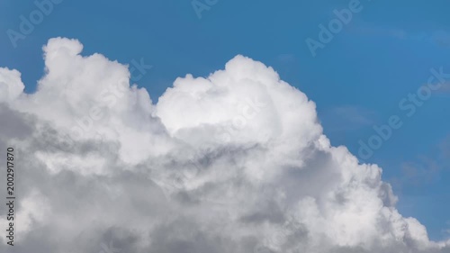 Whitish and black cumulonimbus clouds