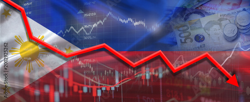 Konstfotografi Filipino financial crisis on economic graph