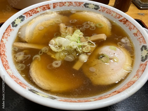 Authentic Japanese Kitakata Ramen with Shoyu Broth and Chashu