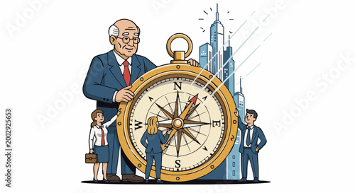Time Management Business Illustration
