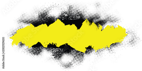 Grunge brush stroke banner with rough edges - abstract paint stroke for typography overlay. Bold brush stroke strip for web header or cover design. Textured element for design template , social media.