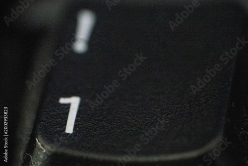 tastatur taste buchstabe 7