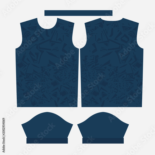 Abstract Navy Blue Geometric Camouflage Sports Jersey Sublimation Print Design Template