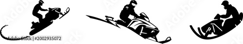 A skilled snowmobiler expertly maneuvers a curved snowmobile ski runner through the pristine winter landscape