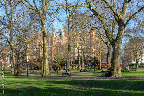 Fotografie Russell Square Gardens in London England United Kingdom.