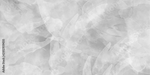 Monochromatic watercolor texture background with soft gray abstract shapes and blended brushstrokes for design and artistic projects