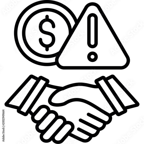 Foto Corporate Corruption Icon Vector Element