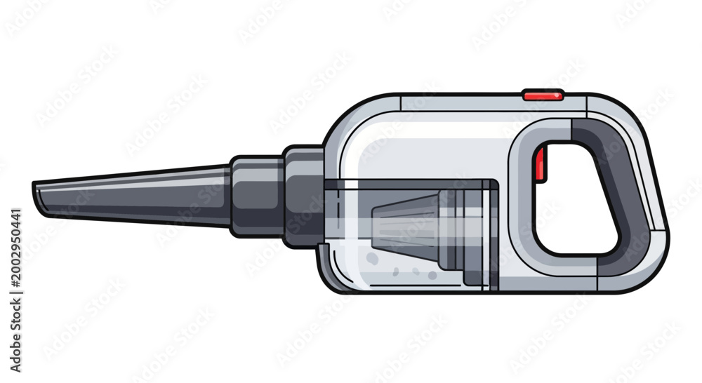 Fototapeta premium Modern cordless handheld vacuum cleaner isolated on white background