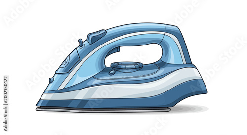 Modern Blue Steam Iron