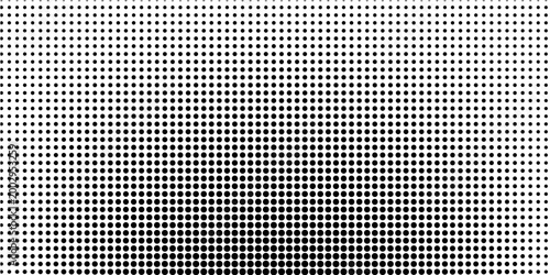 Grunge halftone gradient. Distressed vanishing grit noise background