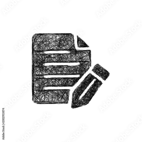 Sketch data rectification icon design