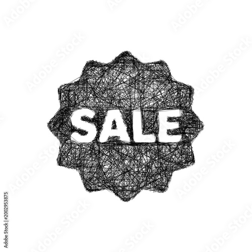 Sketch sale badge icon design