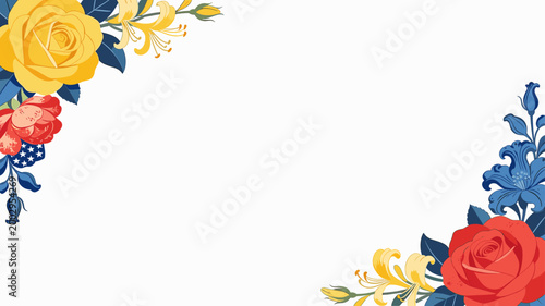 A vibrant floral arrangement incorporating red, white, and blue hues evokes a sense of national pride. Ideal for celebrating holidays or expressing pa