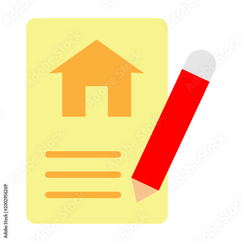 Contract Agreement Vector Flat Icon Design