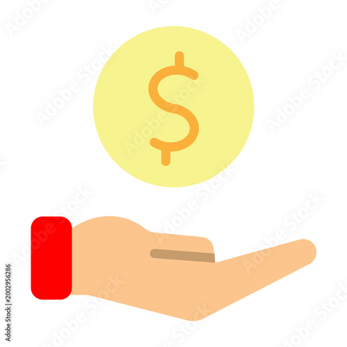 Payment Received Vector Flat Icon Design