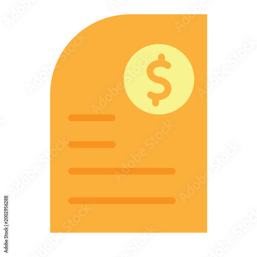 Invoice Vector Flat Icon Design