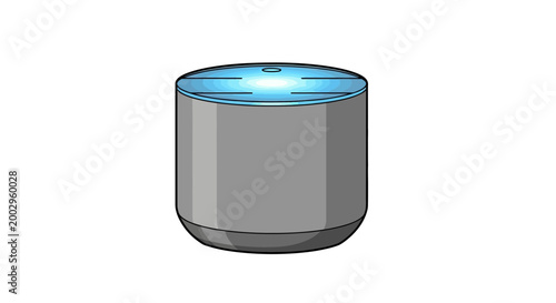 Modern ultrasonic humidifier with blue light