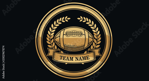 American Football Team Emblem Design.