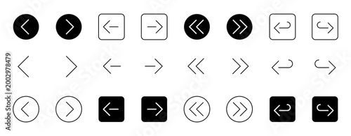 Konstfotografi Arrow buttons icons