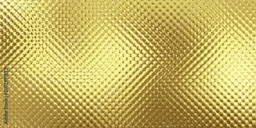 Vector iridescent gold holographic chrome foil vaporwave background texture vector pattern. Trendy pearlescent pastel rainbow prism effect. Corrugated ribbed privacy