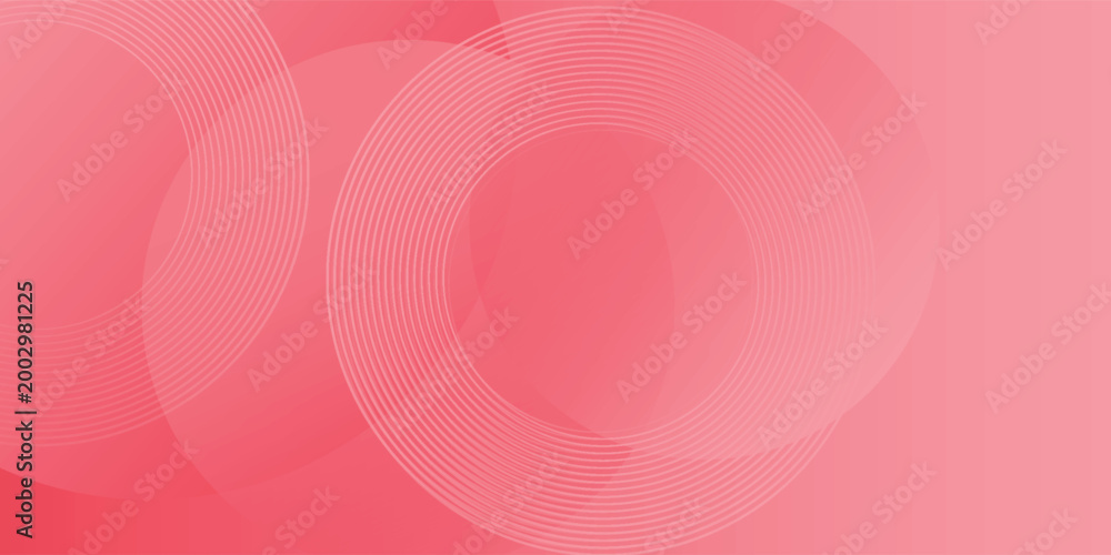 Obraz premium Abstract modern gradient horizontal template background. Trendy bright circle lines creative design.