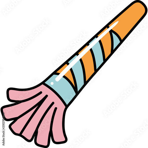 Colorful Party Blower Illustration