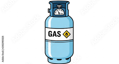 Obraz na plátně Gas Cylinder Propane Tank for Industrial Use.