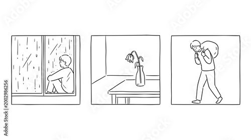 Melancholy Moments by the Window