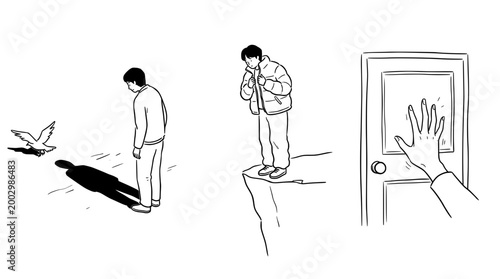 A person reflecting on life and its choices.