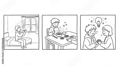 Joyful Moments Shared Over Home-Cooked Meals