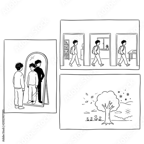 Reflections on Identity Through Mirror Interaction