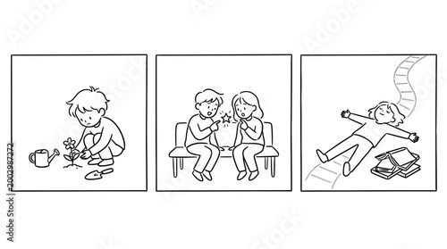 Child Gardening and Nurturing Nature's Beauty