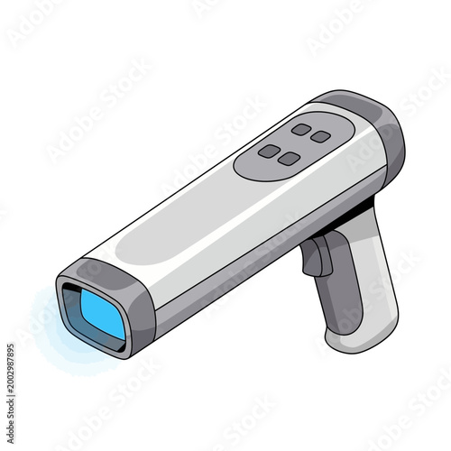Modern Laser Scanner Device with Blue Light Emission