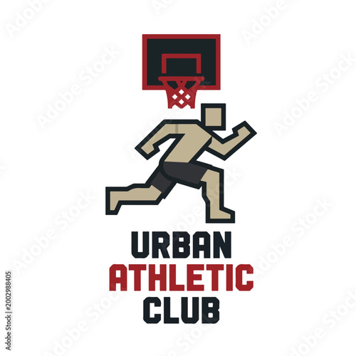 Athletic Club T-Shirt Print Design Sport Logo Symbol Vector