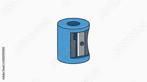 A simple image of a pencil sharpener, it's a tool used to sharpen pencils. This image is clear and concise.