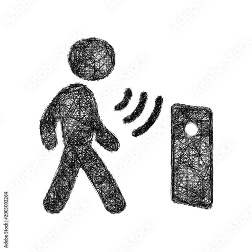 Sketch motion sensor icon design