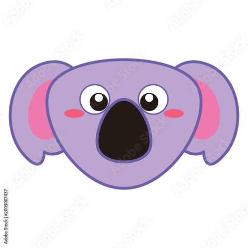Photography Cute koala head